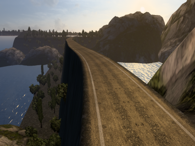 Detalhe das estradas